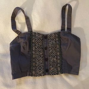 Staring at Stars Purple Crop top